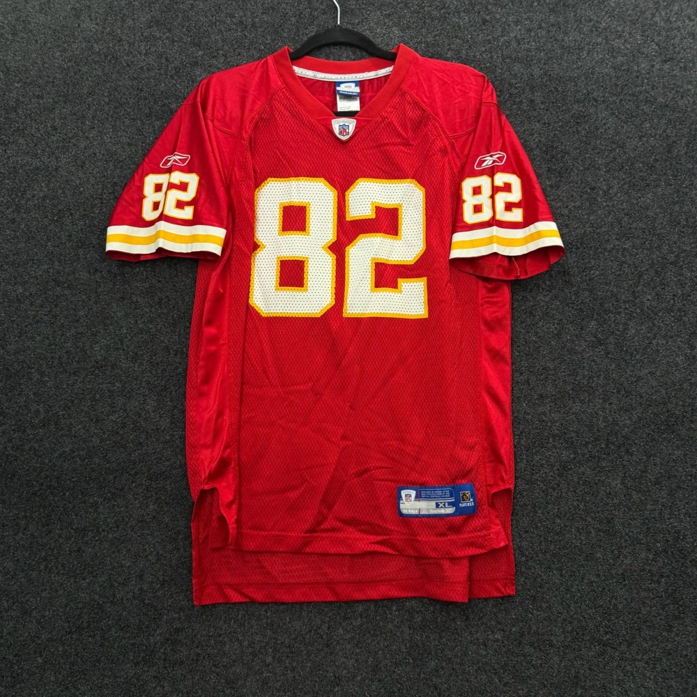Reebok NFL Kansas City Chiefs Dante Hall 82 Jersey Red Mens Small XL 18-20